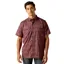 Ariat Men's VentTEK Western Fitted Shirt - Dark Redwood