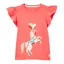 Joules Girls' Flutter Astra Short Sleeve Artwork T-Shirt - Coral Pink