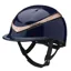 Charles Owen Halo Gloss Riding Hat - Navy/Rose Gold
