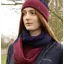 Hy Equestrian Synergy Luxury Snood in Navy/Fig