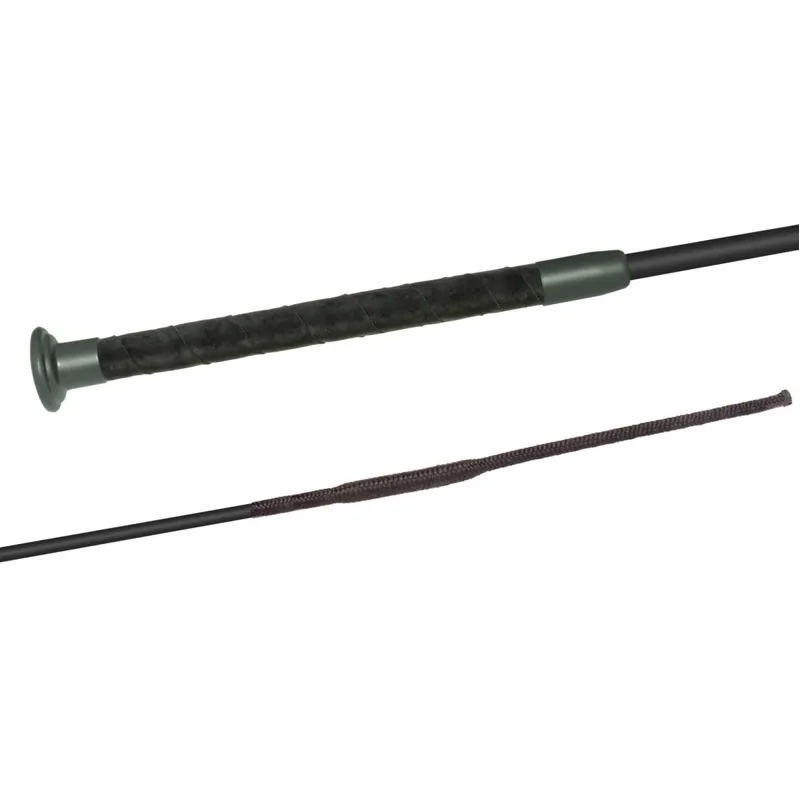 Fleck Silk Touch Premium Dressage Whip - Graphite - 120cm