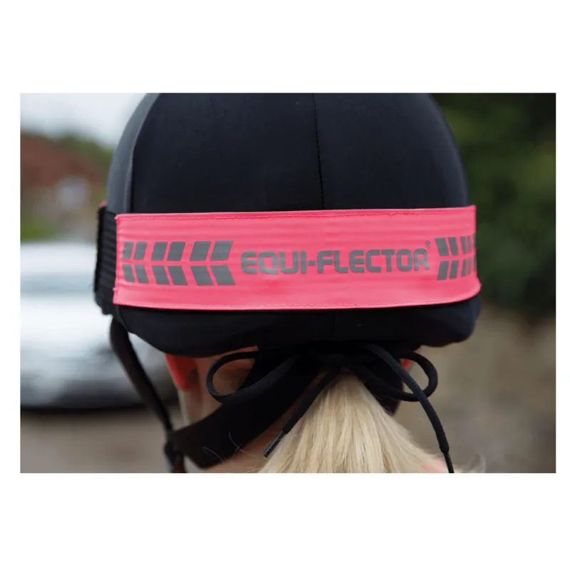 Shires Equi-Flector Hat Band - pink