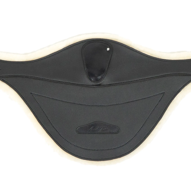 Mark Todd Deluxe Synthetic Stud Girth with Carbine Hook - Black-1