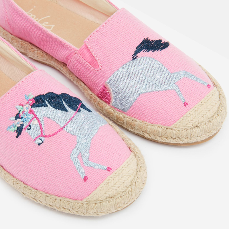 Joules Junior Shelbury Espadrille - Blue Horse-1