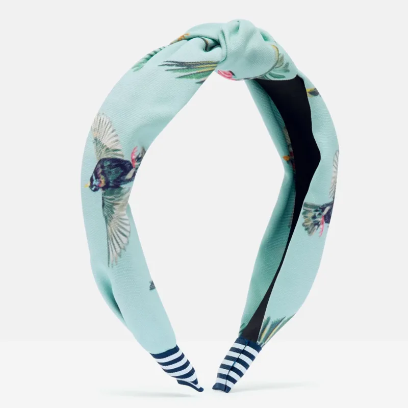 Joules Lovett Printed Headband - Lido Blue