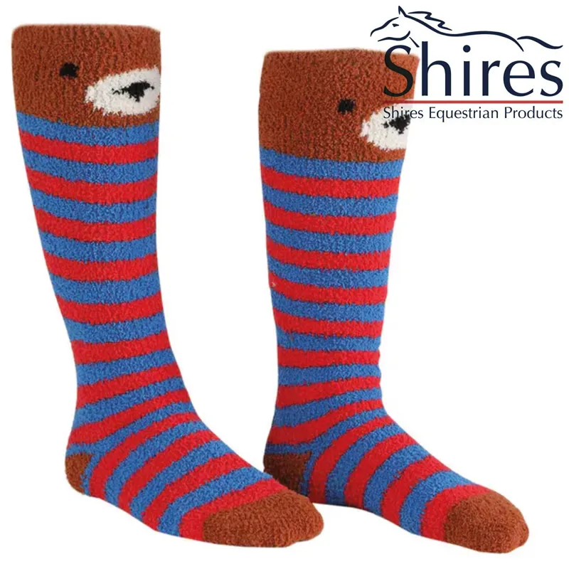 Shires Adult Fluffy Socks - Bear