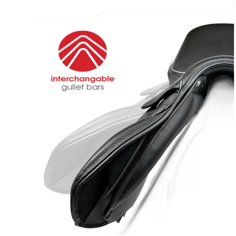 John Whitaker Harrogate Dressage Saddle - Black-1