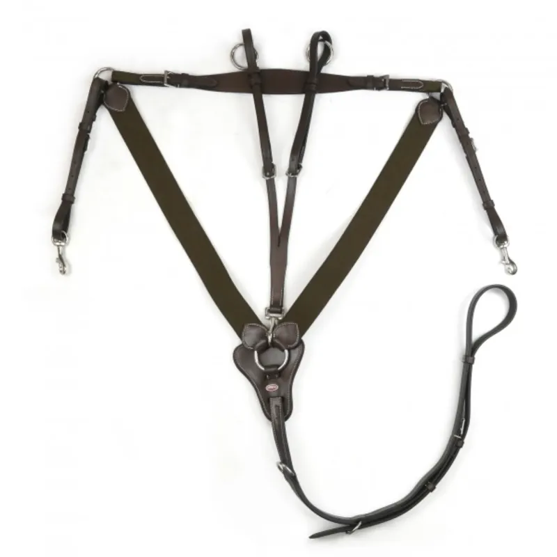 John Whitaker Eastwood Elasticated Breastplate - Brown