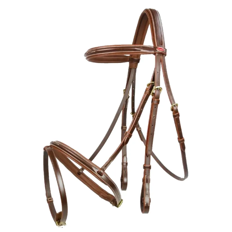 John Whitaker Valencia Performance Flash Bridle - Light Havana 
