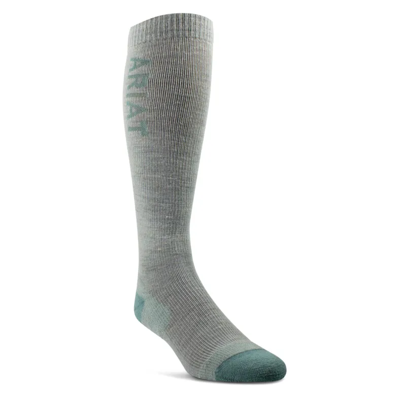 AriatTek Unisex Thaw Merion Socks - Heather Grey/Artic