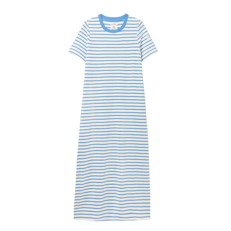 Joules Cleo Ladies Striped Midi Dress - Blue Stripe