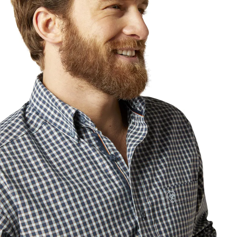 Ariat Men's Pro Gannon Fitted Shirt - Sky Blue-3