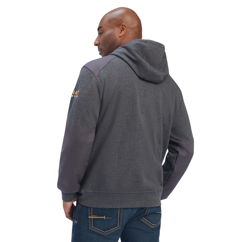 Ariat Men's Rebar Workman DuraCanvas Hoodie - Charcoal Heather-1
