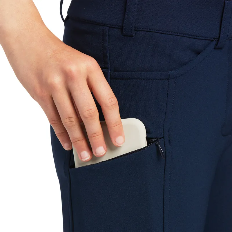 Ariat Youth Prelude Knee Patch Breech - Navy-2