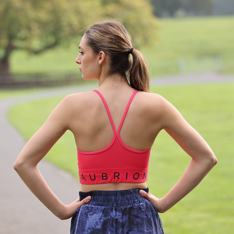Aubrion Ladies Invigorate Sports Bra - Coral-3