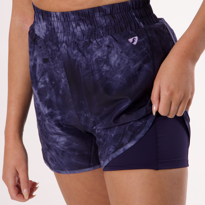Aubrion Activate Ladies Shorts - Navy Tie Dye-4