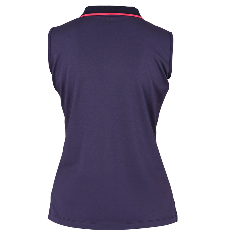 Aubrion Ladies Poise Sleeveless Tech Polo - Navy-1