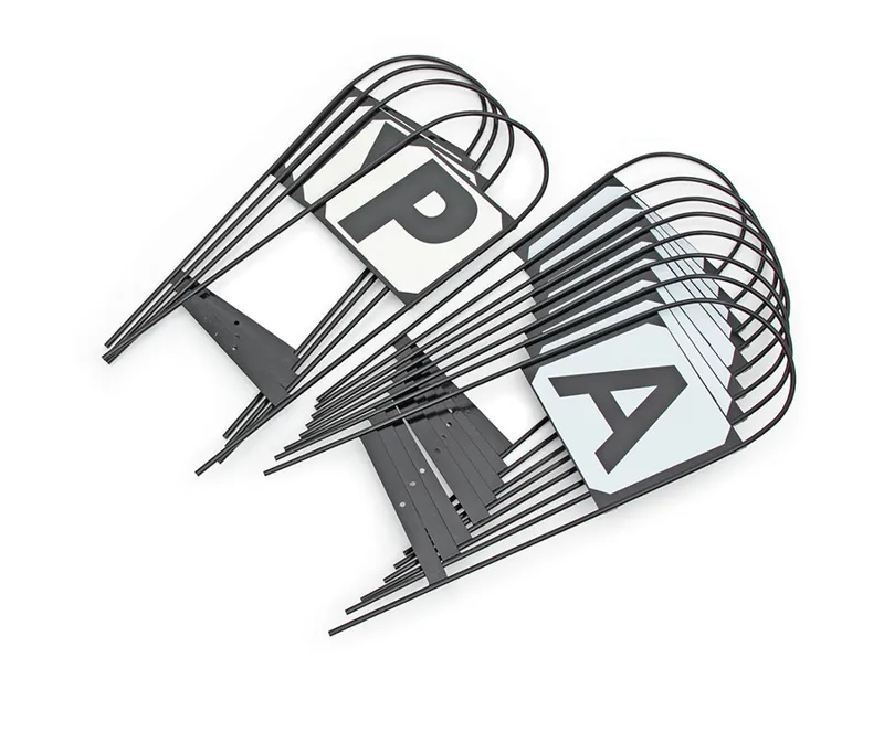 Shires One Size Dressage Marker Hoops ABCEFHKM In Black