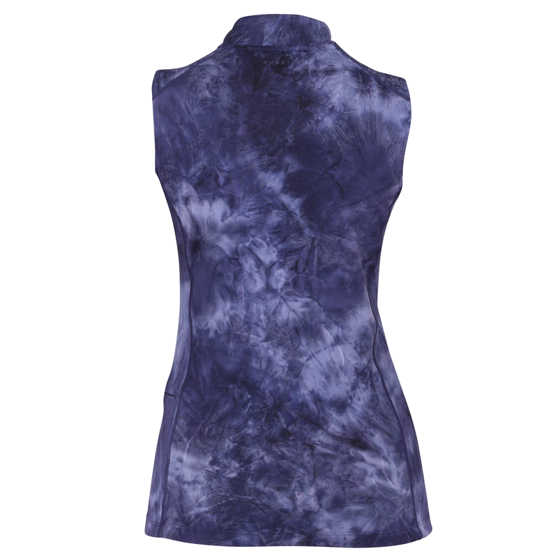 Aubrion Ladies Revive Sleeveless Base Layer - Navy Tie Dye-1