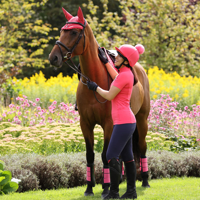 Aubrion Ladies Revive Short Sleeve Base Layer - Coral-4