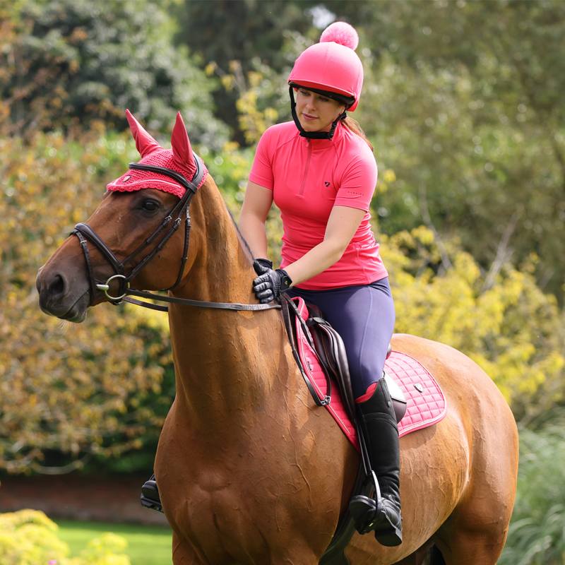 Aubrion Ladies Revive Short Sleeve Base Layer - Coral-2