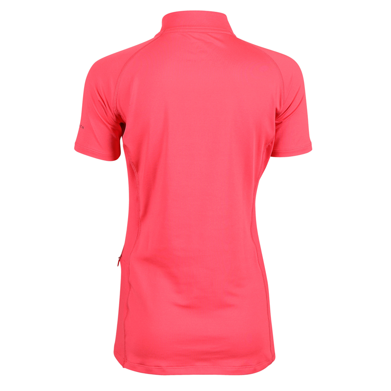 Aubrion Young Rider Revive Short Sleeve Base Layer - Coral-1