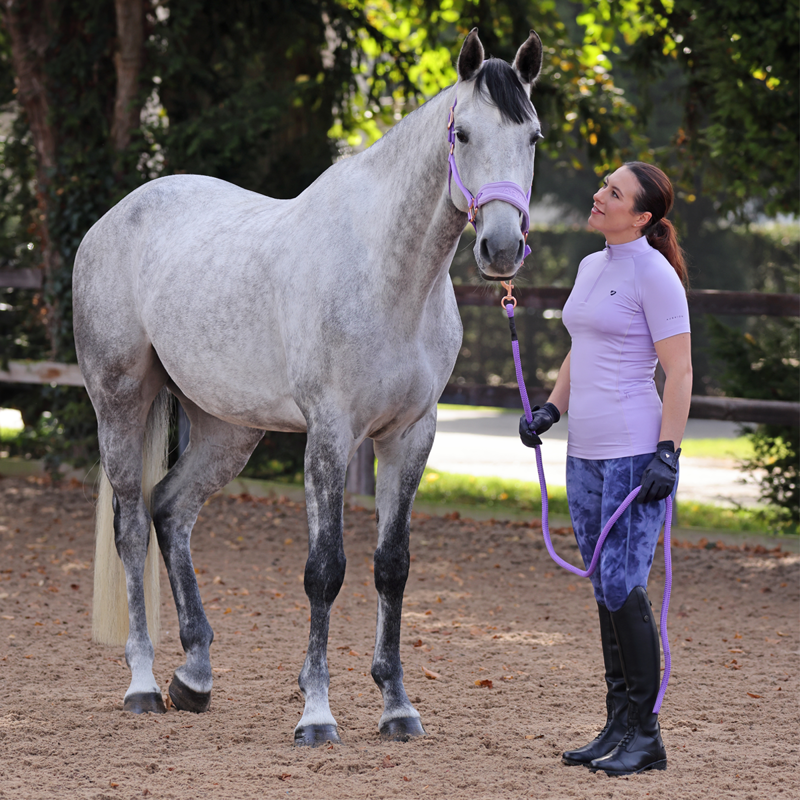 Aubrion Ladies Revive Short Sleeve Base Layer - Lavender-2
