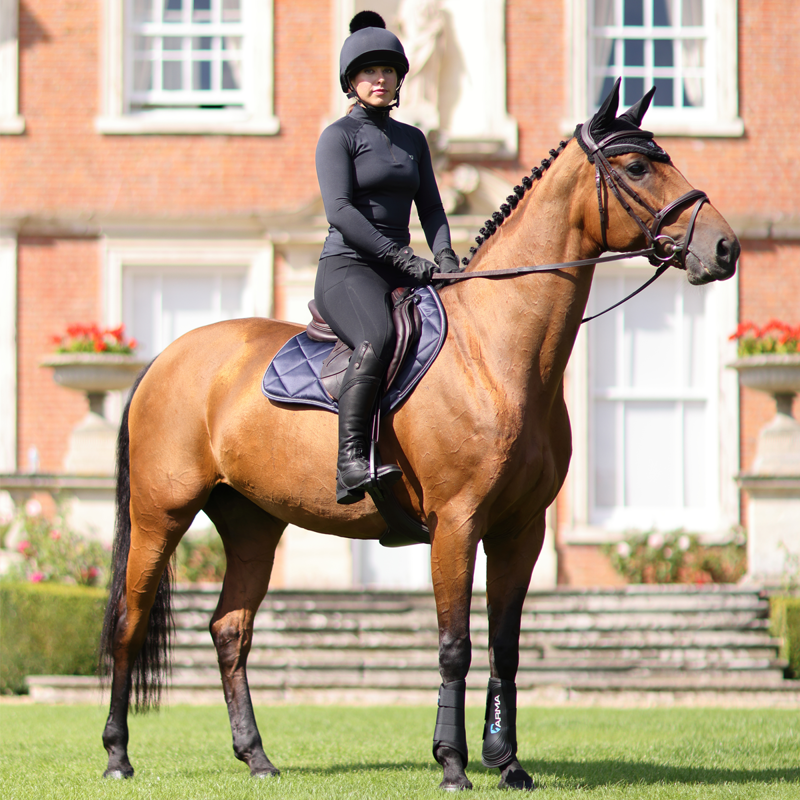 Aubrion Ladies Revive Long Sleeve Base Layer - Black-2