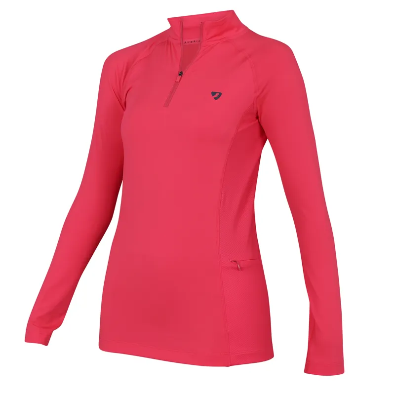 Aubrion Ladies Revive Long Sleeve Base Layer - Coral