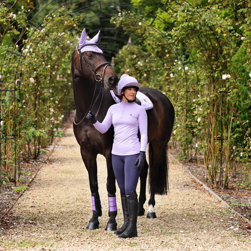 Aubrion Ladies Revive Long Sleeve Base Layer - Lavender-2