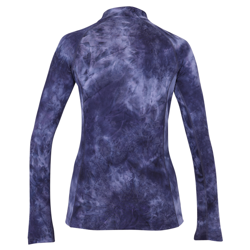 Aubrion Ladies Revive Long Sleeve Base Layer - Navy Tie Dye-1