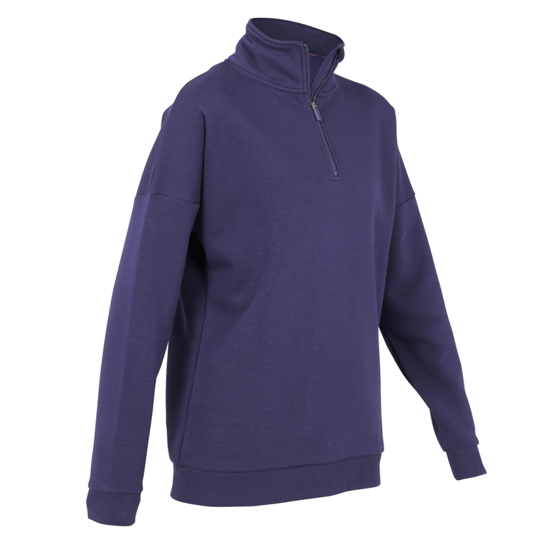 Aubrion Ladies Serene Half Zip Sweater - Navy-2