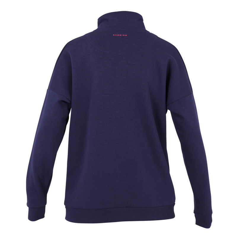 Aubrion Ladies Serene Half Zip Sweater - Navy-1