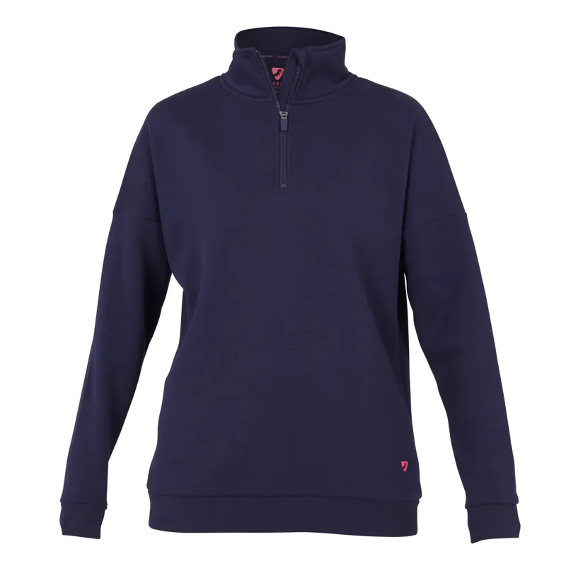 Aubrion Ladies Serene Half Zip Sweater - Navy
