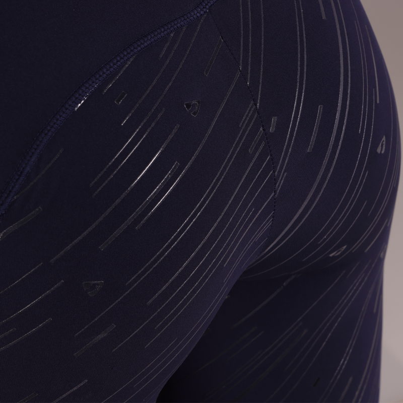 Aubrion Ladies Rhythm Mesh Riding Tights - Navy-5