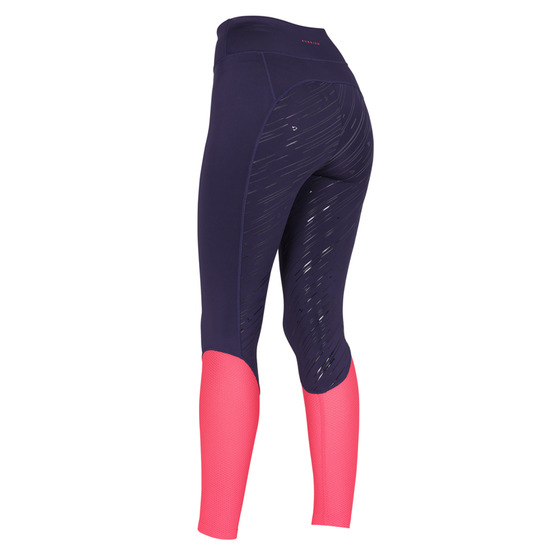 Aubrion Ladies Rhythm Mesh Riding Tights - Navy-3