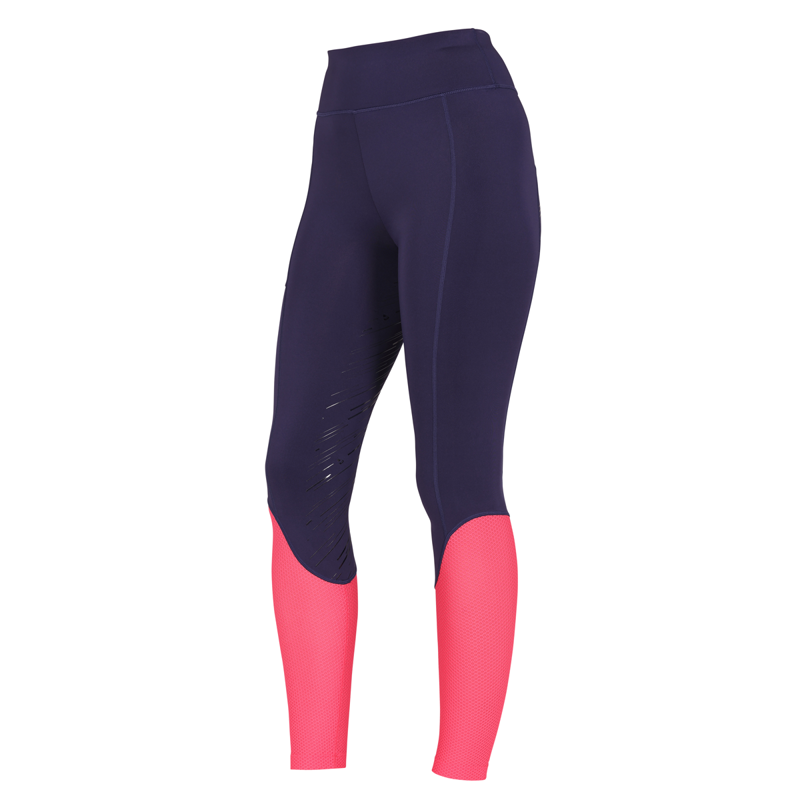 Aubrion Ladies Rhythm Mesh Riding Tights - Navy-2