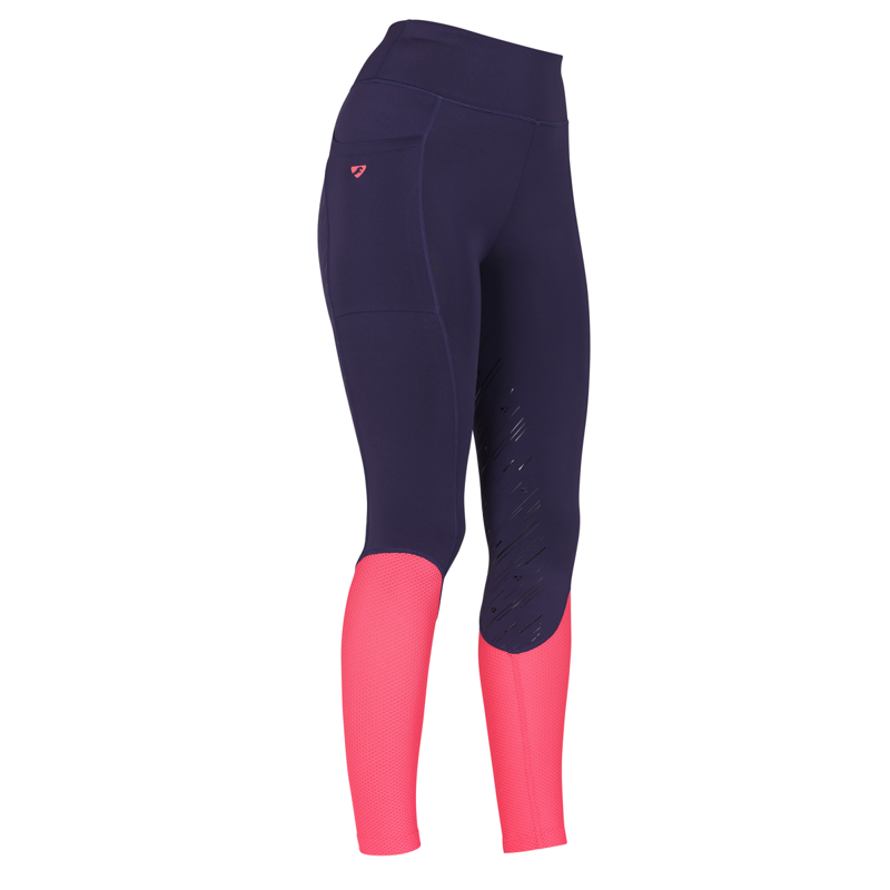 Aubrion Ladies Rhythm Mesh Riding Tights - Navy-1