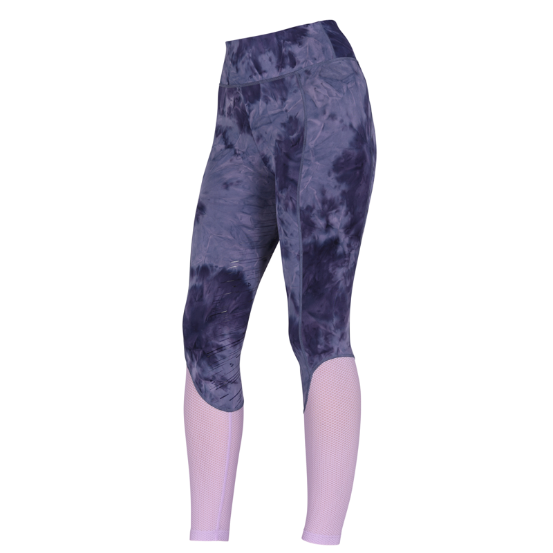 Aubrion Ladies Rhythm Mesh Riding Tights - Navy Tie Dye-2