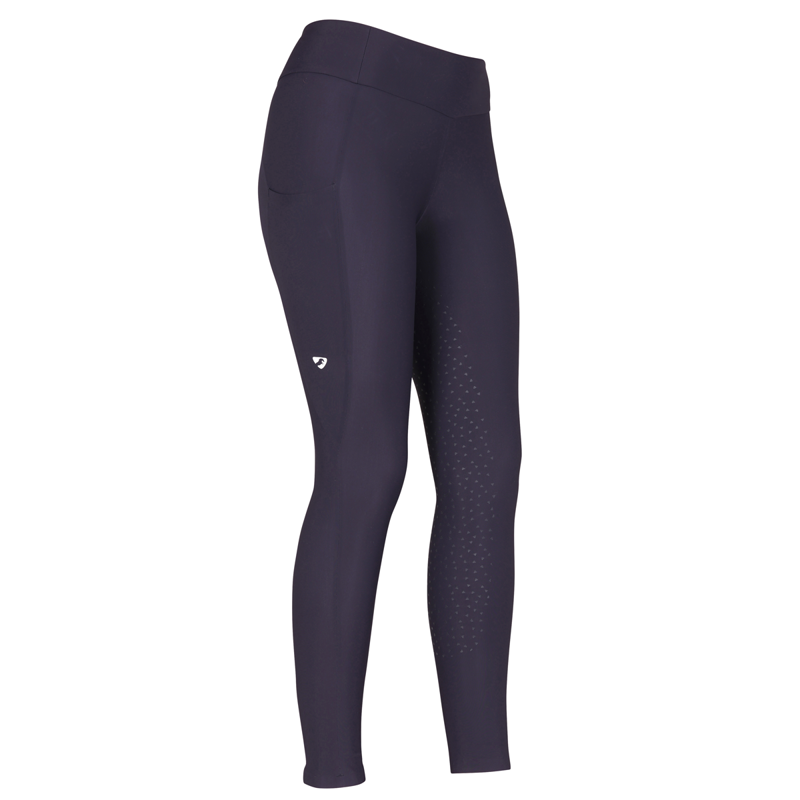 Aubrion Ladies Laminated Riding Tights - Navy-3