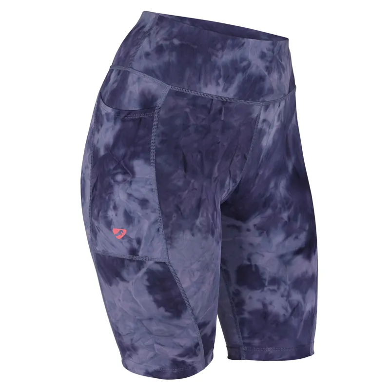 Aubrion Ladies Non-Stop Shorts - Navy Tie Dye