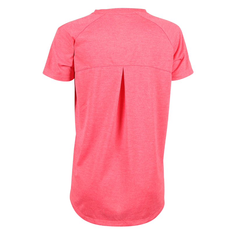 Aubrion Young Rider Energise Tech T-Shirt - Coral-1