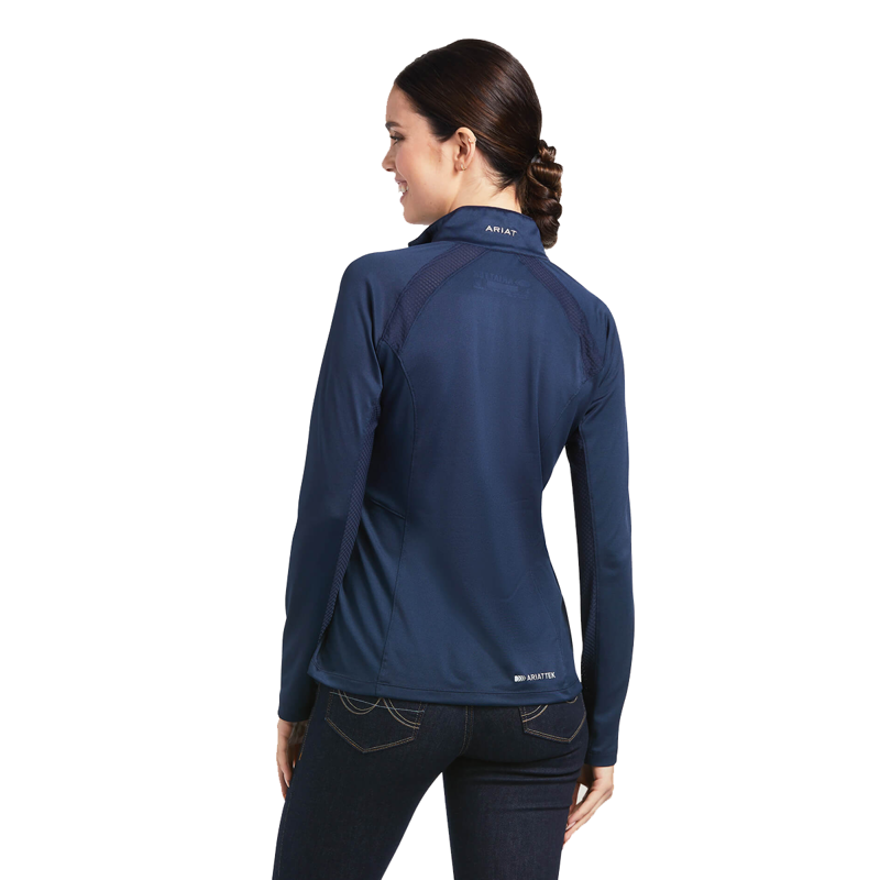 Ariat Women's Sunstopper 2.0 Base Layer - Navy-1