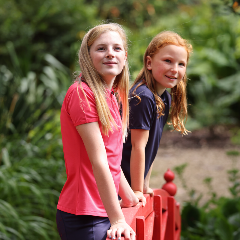 Aubrion Young Rider Poise Tech Polo - Navy-2