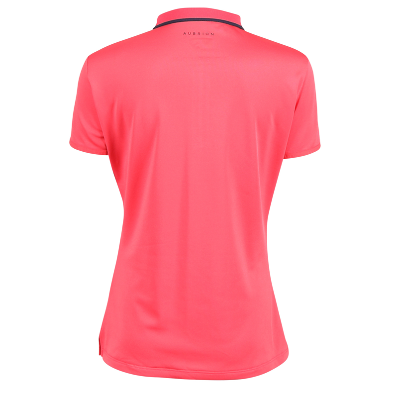 Aubrion Young Rider Poise Tech Polo - Coral-1