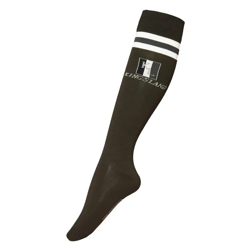 Kingsland Classic Limited Unisex Coolmax Knee Socks - Green Black Ink