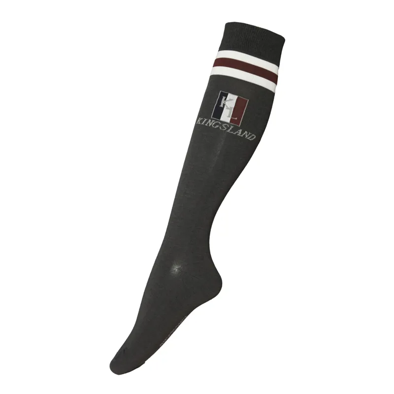 Kingsland Classic Limited Unisex Coolmax Knee Socks - Grey Forged Iron