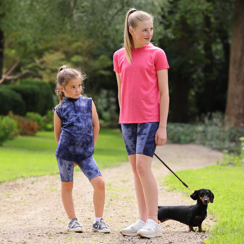 Aubrion Young Rider Revive Sleeveless Base Layer - Navy Tie Dye-2