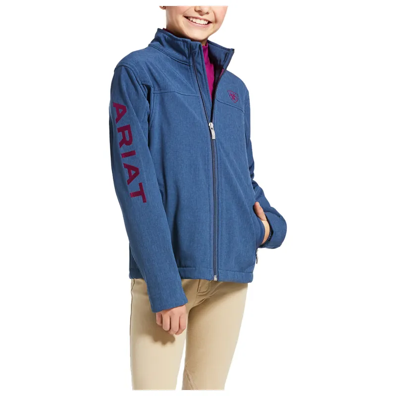 Ariat Youth New Team Softshell Jacket - Marine Blue-1