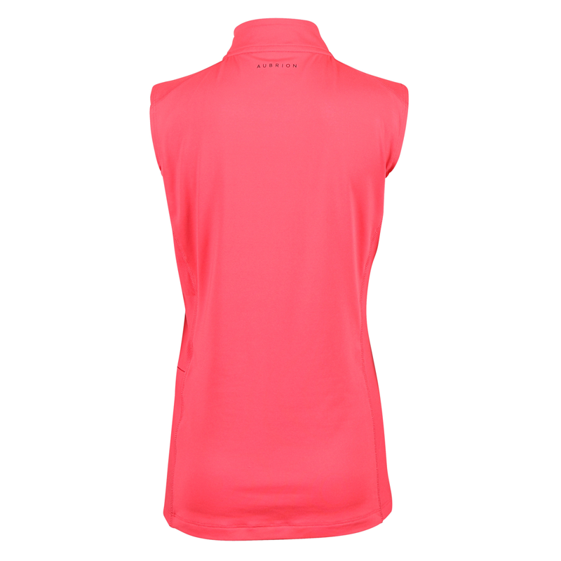 Aubrion Young Rider Revive Sleeveless Base Layer - Coral-1